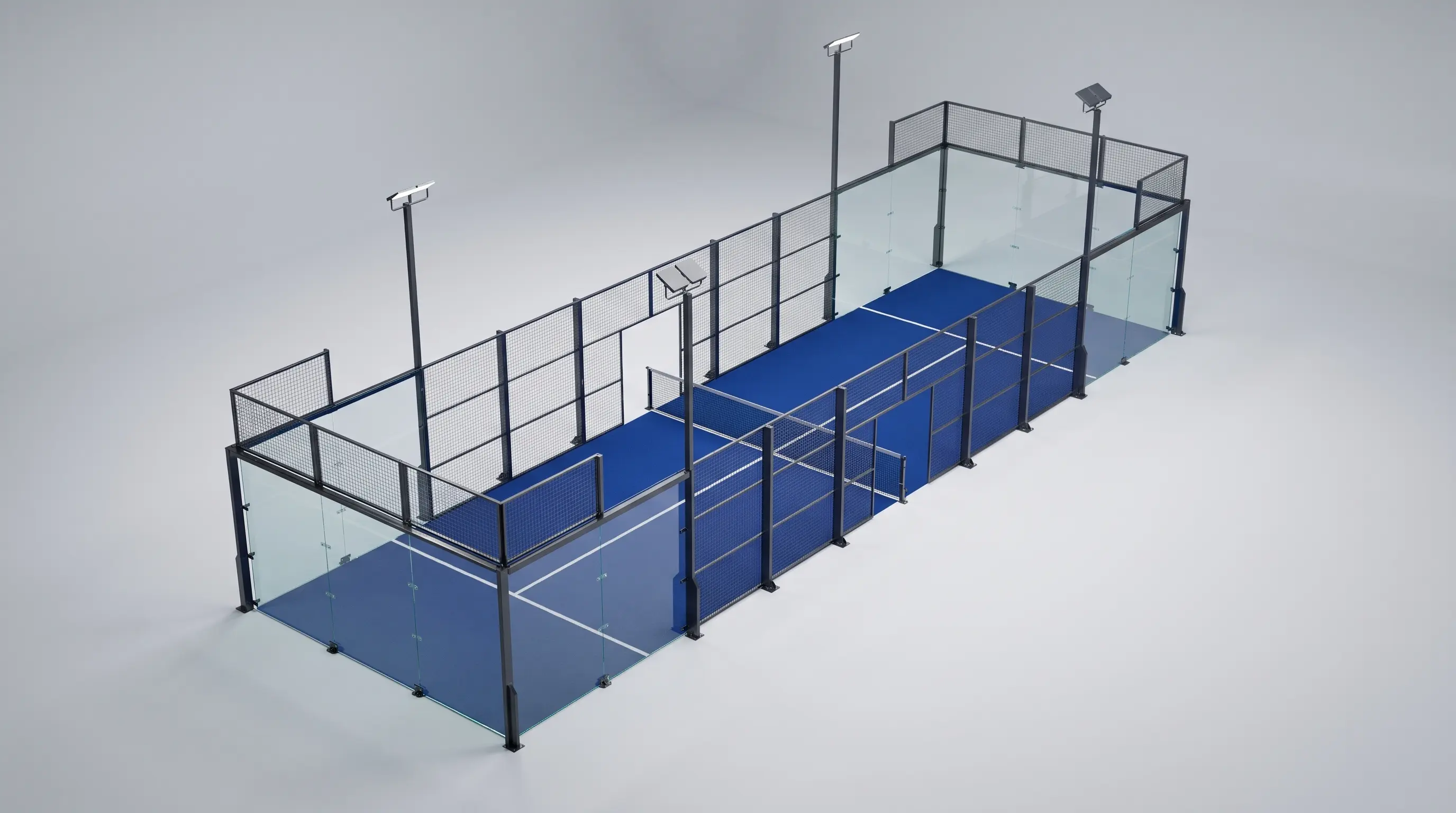 Campo da padel Panoramico Singolo — Campo singolo 20x6 m